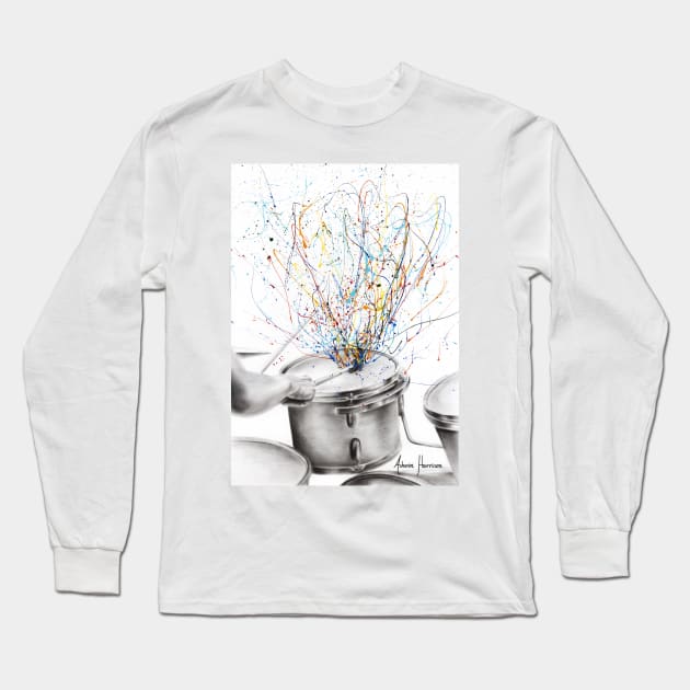 The Drum Solo Long Sleeve T-Shirt by AshvinHarrison